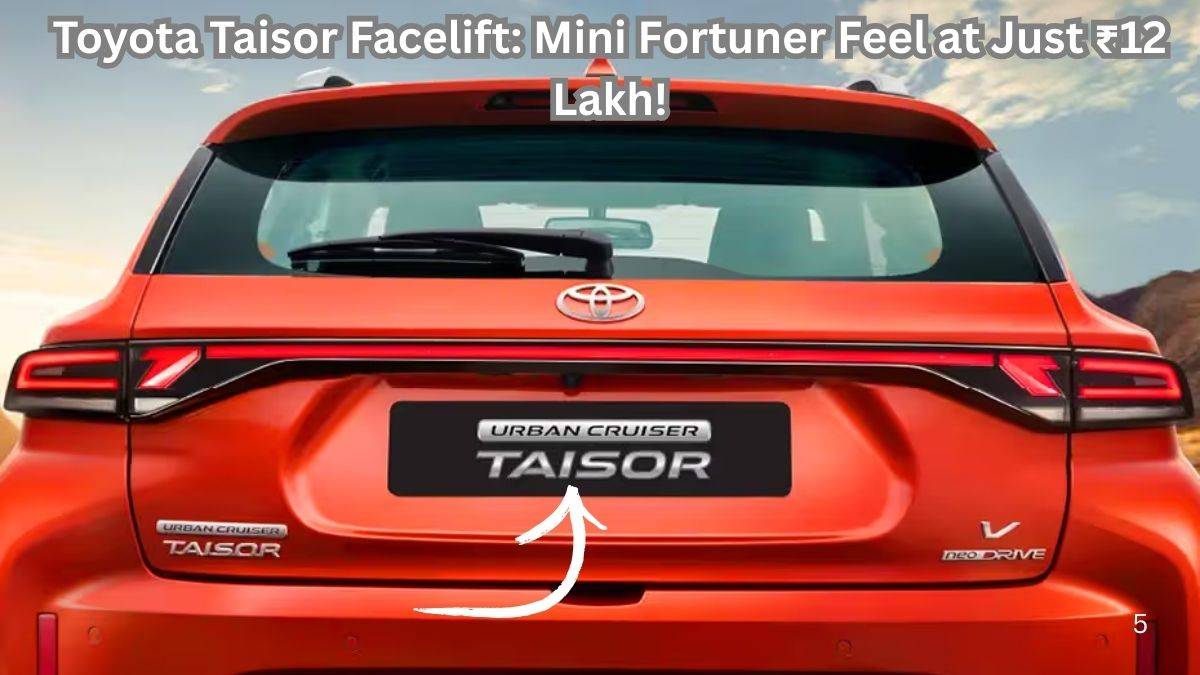 Toyota Taisor Facelift: Mini Fortuner Feel at Just ₹12 Lakh!